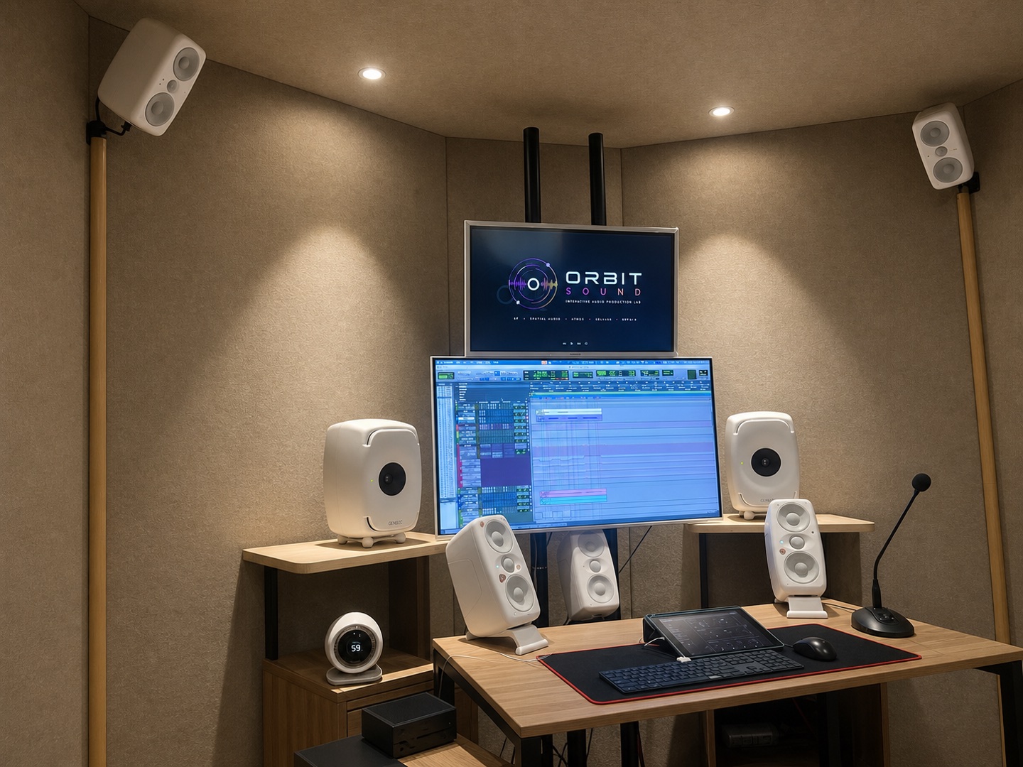 ORBIT SOUND 컨트롤 룸 측면 전경