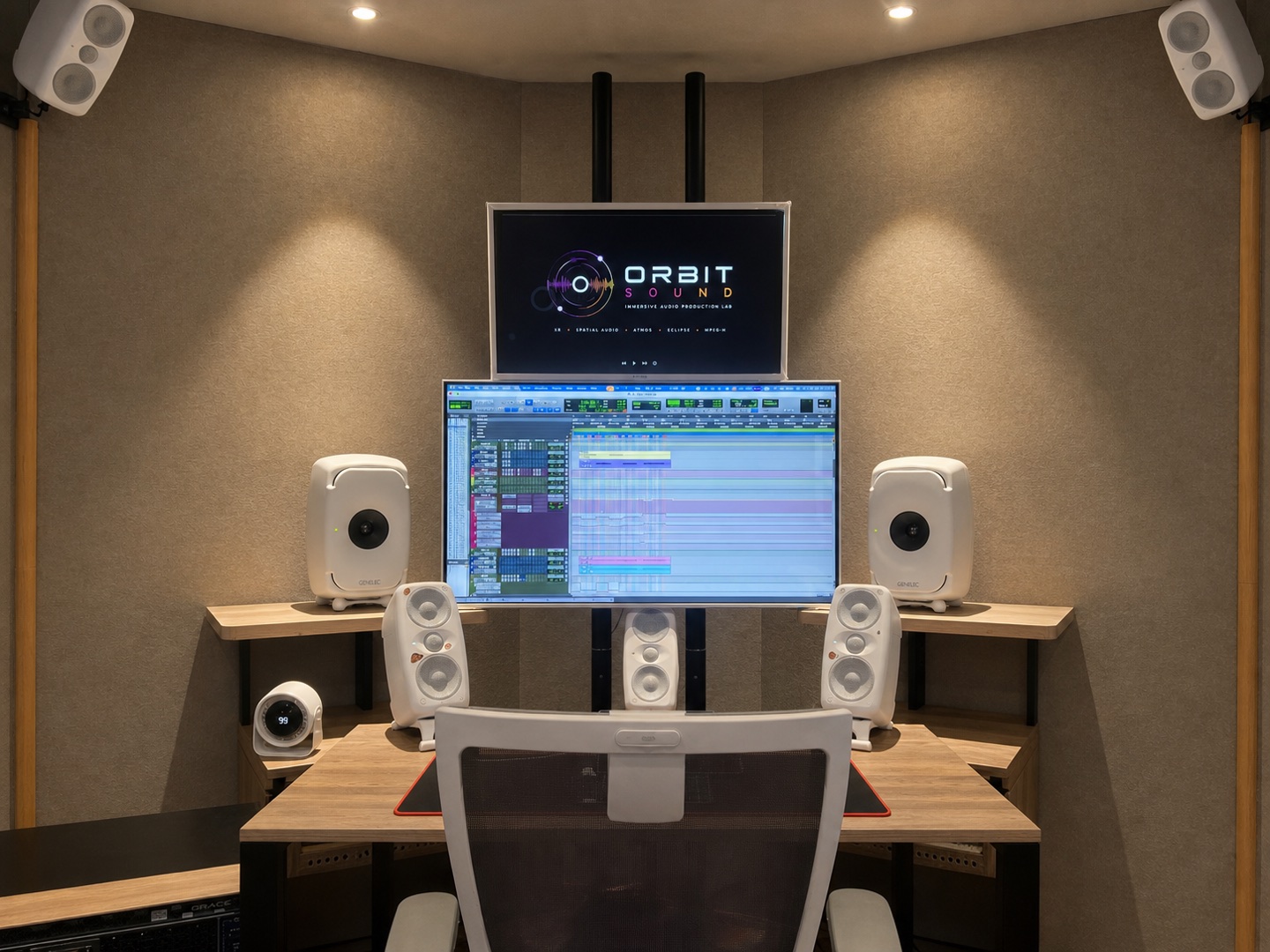 ORBIT SOUND 7.1.4 컨트롤 룸 정면